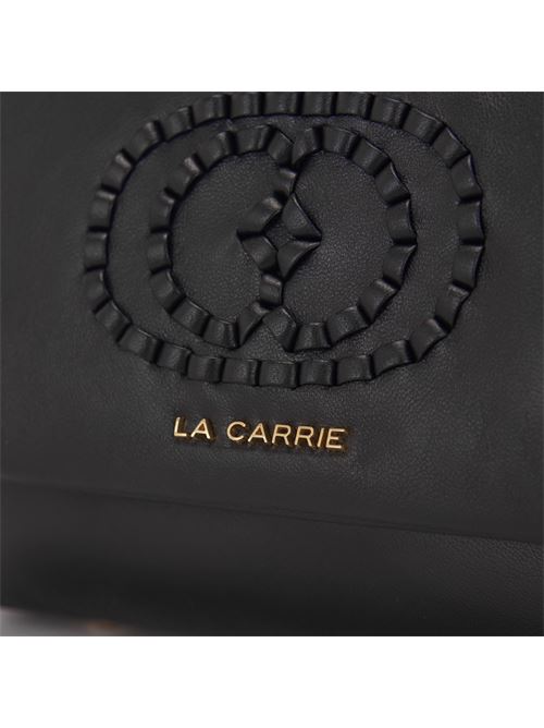 BORSA A MANO WOVEN NERA LA CARRIE | 142P-BA-108 LEAX